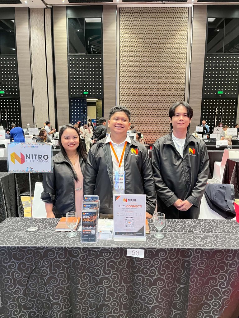 Nitro Tech Media team at the CTBEX 2026 exhibition booth
